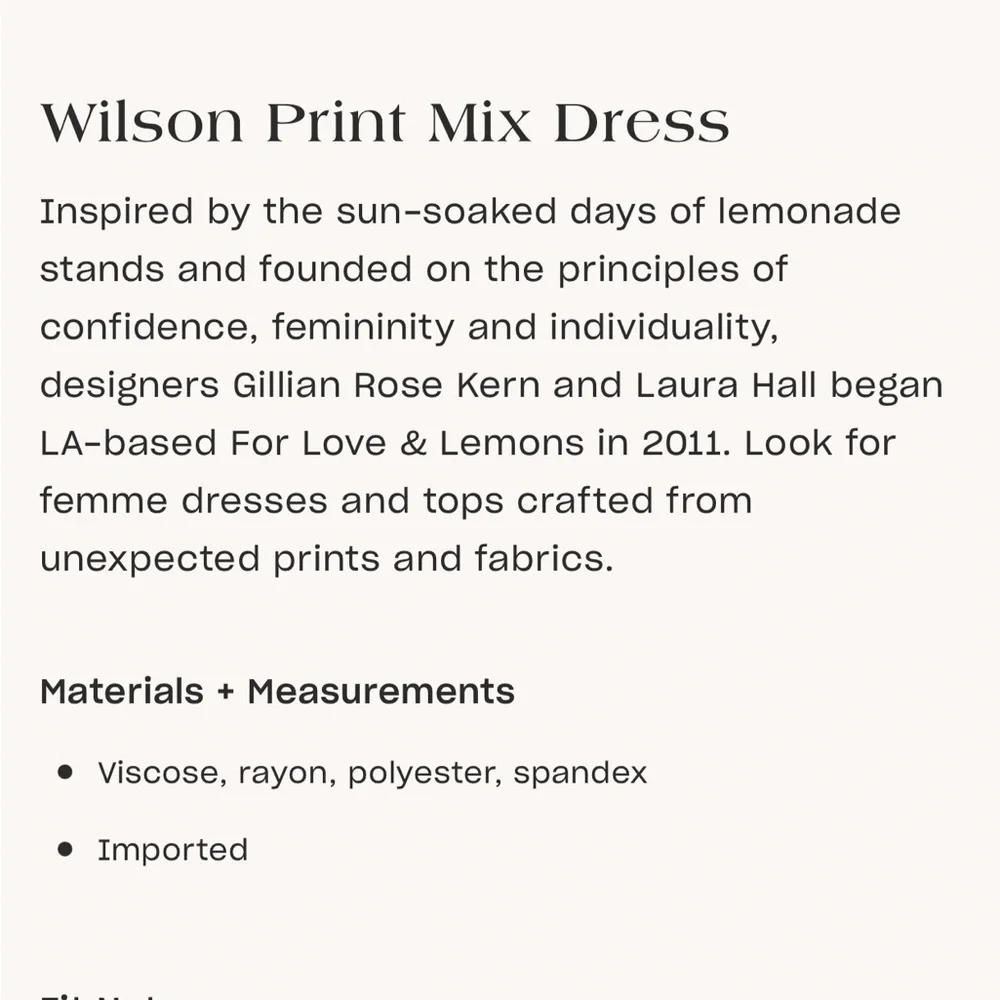 For Love and Lemons Print Mix Dress - Picture 4 of 4